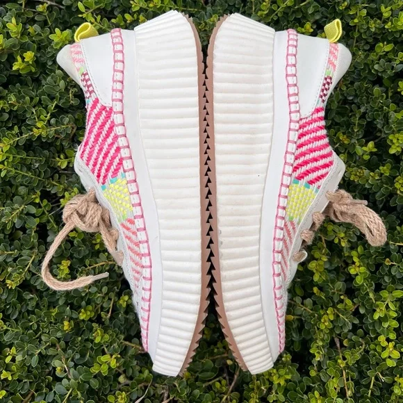 Dolce Vita Daran Woven Womens Platform Wedge Sneakers Sz9M *NO INSOLES* - Picture 10 of 14